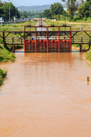 Floodgates for agricultureの写真素材
