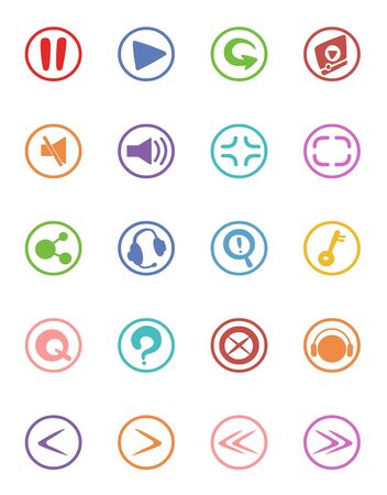 illustration of web design icon collectionのイラスト素材