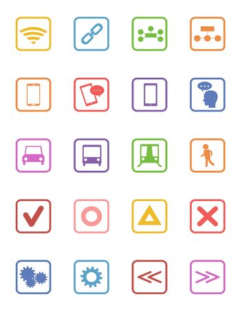 illustration of web design icon collectionのイラスト素材