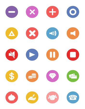 illustration of web design icon collectionのイラスト素材