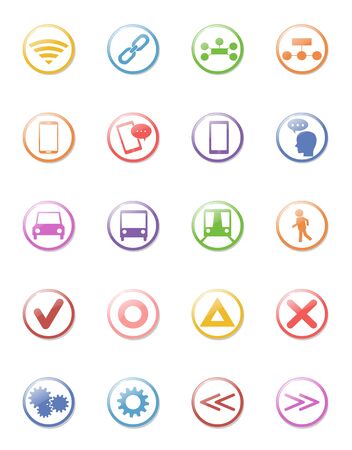 illustration of web design icon collectionのイラスト素材