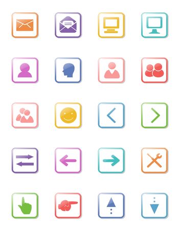 illustration of web design icon collectionのイラスト素材