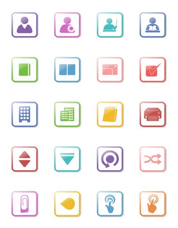illustration of web design icon collectionのイラスト素材