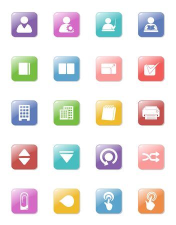 illustration of web design icon collectionのイラスト素材