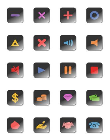illustration of web design icon collectionのイラスト素材