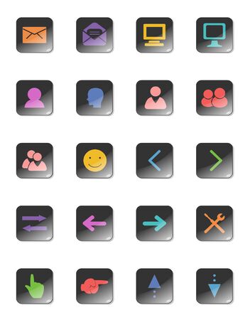 illustration of web design icon collectionのイラスト素材