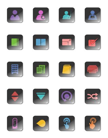 illustration of web design icon collectionのイラスト素材