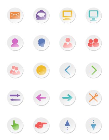 illustration of web design icon collectionのイラスト素材