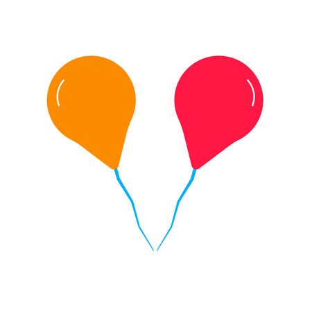 Balloons icon vector isolated on white background for your web and mobile app design, Balloons conceptのイラスト素材