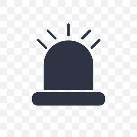 Alarm vector icon isolated on transparent background, Alarm logo conceptのイラスト素材