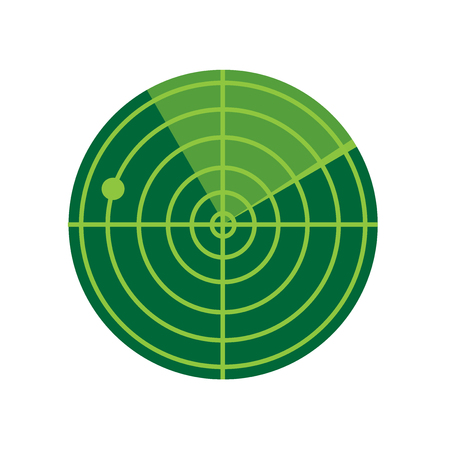 Radar icon vector isolated on white background for your web and mobile app design, Radar logo conceptのイラスト素材