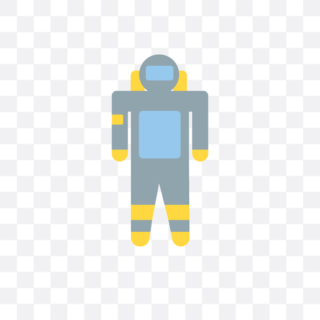 Astronaut vector icon isolated on transparent background, Astronaut logo conceptのイラスト素材