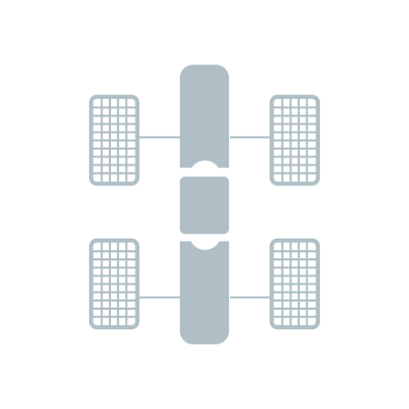 Hubble space telescope icon vector isolated on white background for your web and mobile app design, Hubble space telescope logo conceptのイラスト素材