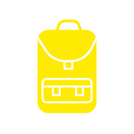 Backpack icon vector isolated on white background for your web and mobile app design, Backpack logo conceptのイラスト素材
