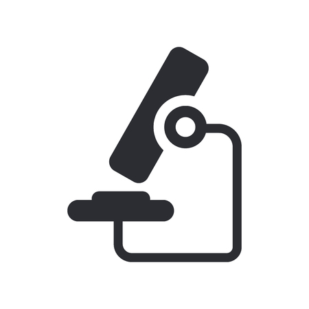Microscope icon vector isolated on white background for your web and mobile app design, Microscope logo conceptのイラスト素材