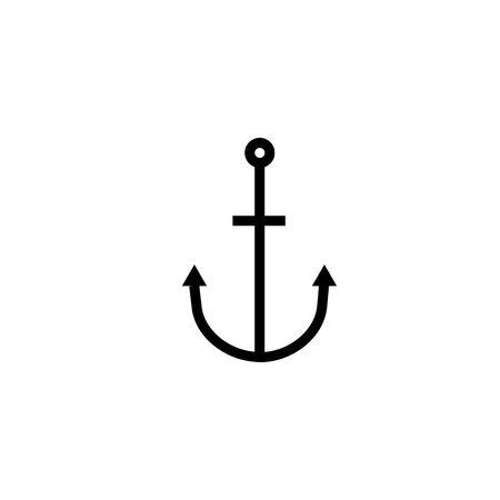 Anchor icon vector isolated on white background for your web and mobile app design, Anchor conceptのイラスト素材