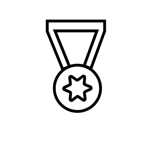 Award medal icon vector isolated on white background for your web and mobile app design, Award medal logo conceptのイラスト素材