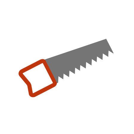 Saw icon vector isolated on white background for your web and mobile app design, Saw logo conceptのイラスト素材