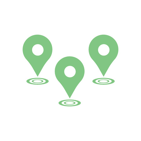 Gps icon vector isolated on white background for your web and mobile app design, Gps logo conceptのイラスト素材