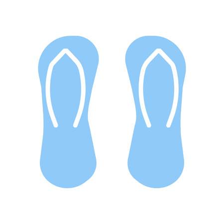 Flip flops icon vector isolated on white background for your web and mobile app design, Flip flops logo conceptのイラスト素材