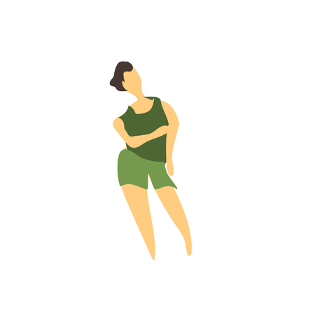 Woman vector vector isolated on white background for your web and mobile app design, Woman vector logo conceptのイラスト素材