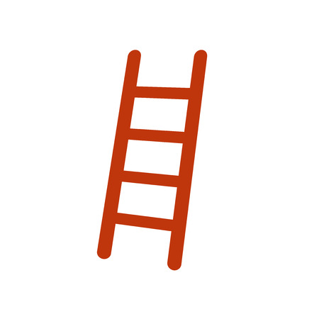 Ladder icon vector isolated on white background for your web and mobile app design, Ladder logo conceptのイラスト素材