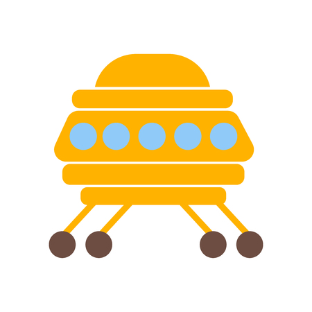 Space ship icon vector isolated on white background for your web and mobile app design, Space ship logo conceptのイラスト素材