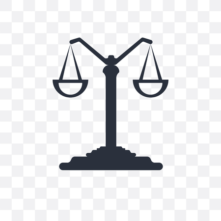 Scale balanced tool vector icon isolated on transparent background, Scale balanced tool logo conceptのイラスト素材
