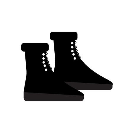 Boots icon vector isolated on white background for your web and mobile app design, Boots logo conceptのイラスト素材