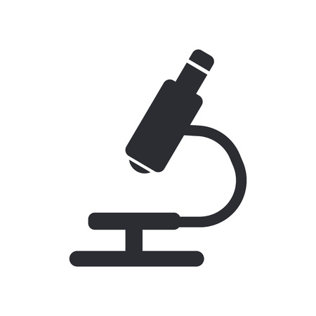 Microscope icon vector isolated on white background for your web and mobile app design, Microscope conceptのイラスト素材