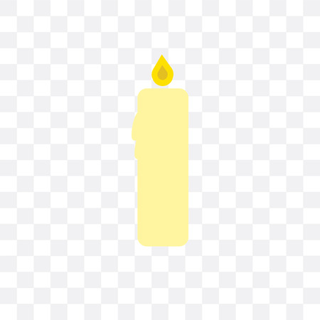 Candle vector icon isolated on transparent background, Candle logo conceptのイラスト素材