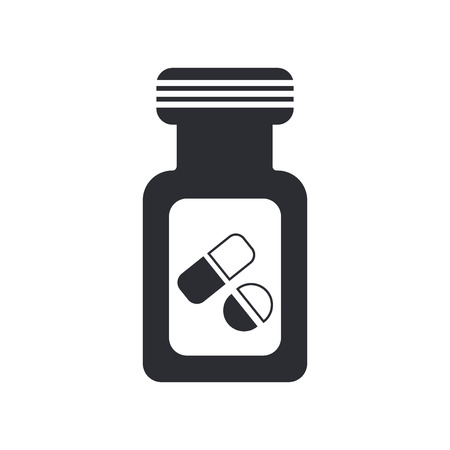 Vial icon vector isolated on white background for your web and mobile app design, Vial logo conceptのイラスト素材