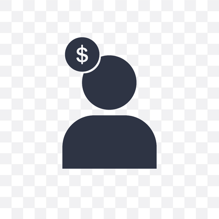Seller vector icon isolated on transparent background, Seller logo conceptのイラスト素材