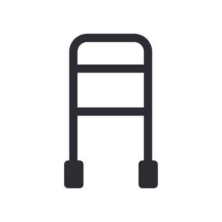 Walker icon vector isolated on white background for your web and mobile app design, Walker logo conceptのイラスト素材