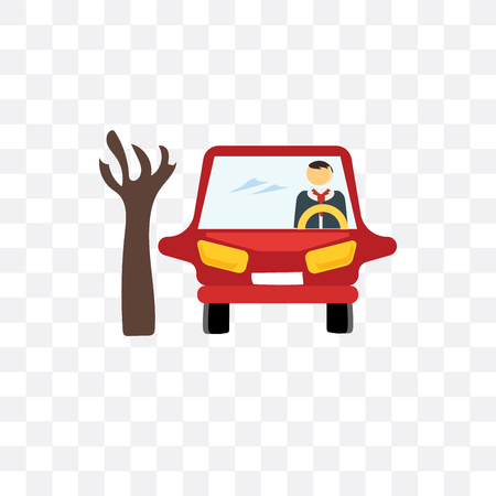Parking vector icon isolated on transparent background, Parking logo conceptのイラスト素材