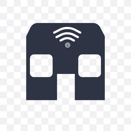Smart home vector icon isolated on transparent background, Smart home logo conceptのイラスト素材