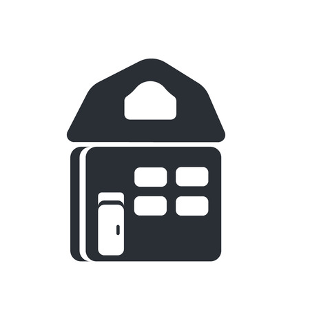 Website Home Page icon vector isolated on white background for your web and mobile app design, Website Home Page logo conceptのイラスト素材