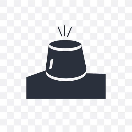 Emergency light vector icon isolated on transparent background, Emergency light logo conceptのイラスト素材