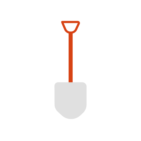 Shovel icon vector isolated on white background for your web and mobile app design, Shovel logo conceptのイラスト素材