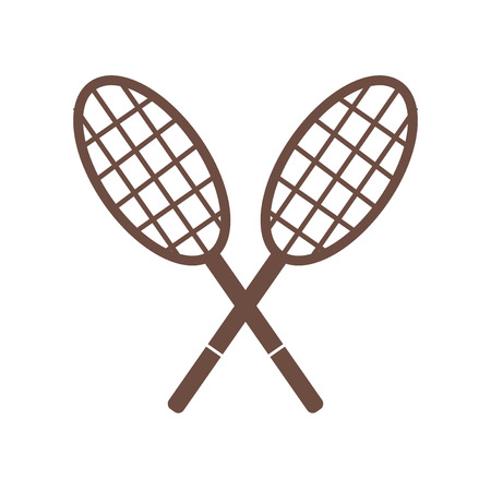 Rackets icon vector isolated on white background for your web and mobile app design, Rackets logo conceptのイラスト素材