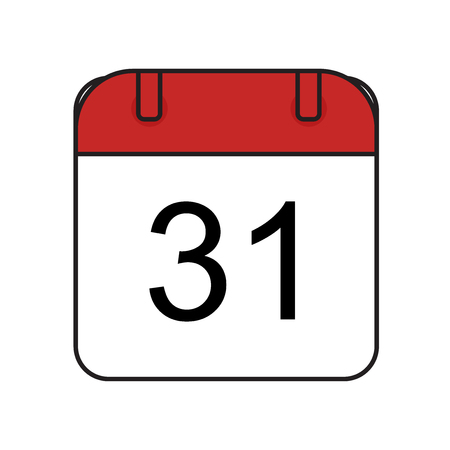 Calendar icon vector isolated on white background for your web and mobile app design, Calendar logo conceptのイラスト素材