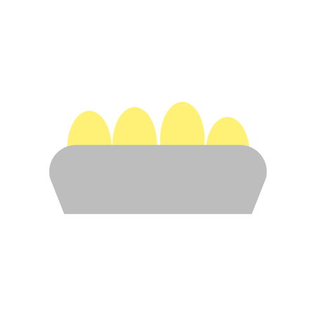Eggs icon vector isolated on white background for your web and mobile app design, Eggs logo conceptのイラスト素材