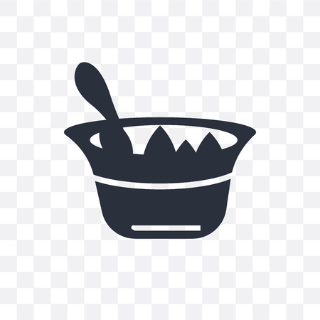 Medicines bowl vector icon isolated on transparent background, Medicines bowl logo conceptのイラスト素材