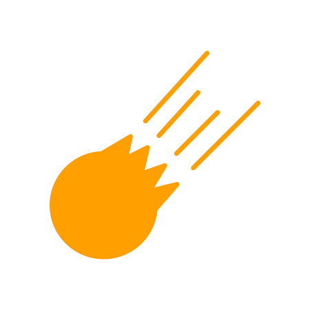 Meteorite icon vector isolated on white background for your web and mobile app design, Meteorite logo conceptのイラスト素材