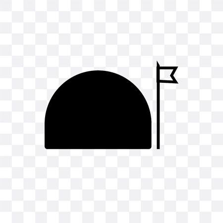 Bunker vector icon isolated on transparent background, Bunker logo conceptのイラスト素材