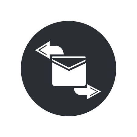 Envelope with Message icon vector isolated on white background for your web and mobile app design, Envelope with Message logo conceptのイラスト素材