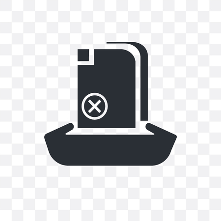 Upload File vector icon isolated on transparent background, Upload File logo conceptのイラスト素材