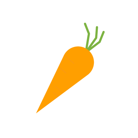 Carrot icon vector isolated on white background for your web and mobile app design, Carrot logo conceptのイラスト素材