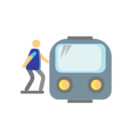 Train icon vector isolated on white background for your web and mobile app design, Train logo concept personのイラスト素材