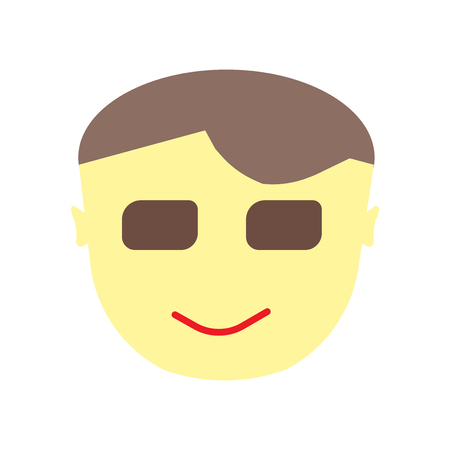 Man icon vector isolated on white background for your web and mobile app design, Man logo conceptのイラスト素材